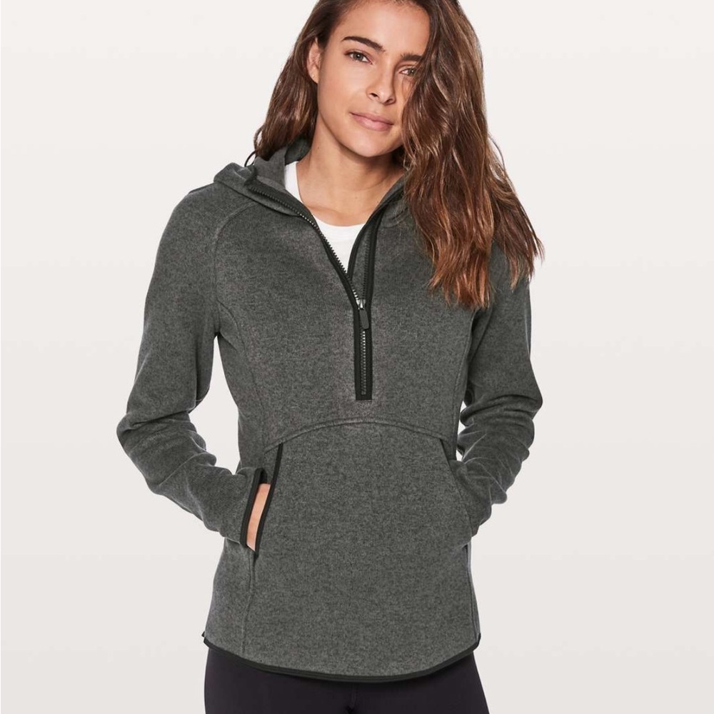 Lululemon Gray Fleece Hoodie​